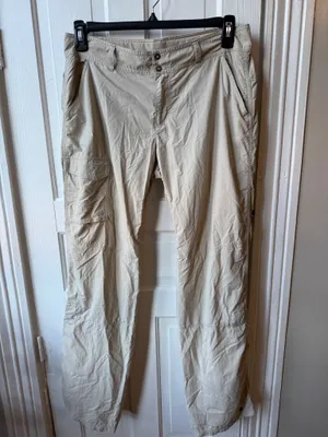 Columbia Women’s Pants Light Tan Omni-Shade Sun Protection Cargo 12 thumbnail 2
