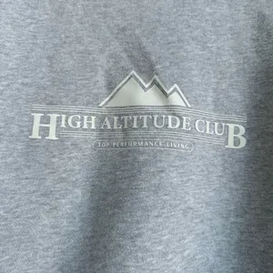 Aritzia Tna Cozy Fleece Boyfriend High Altitude Club Crew Sweatshirt Size Small thumbnail 3