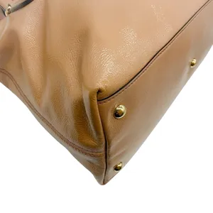 Gucci Soho Brown Tan Patent Leather 2 Way Satchel Crossbody handbag Bag Tassel thumbnail 8