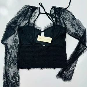 Thirty Thirty Long‎ Sleeve Delicate Lace Top Size Medium thumbnail 8