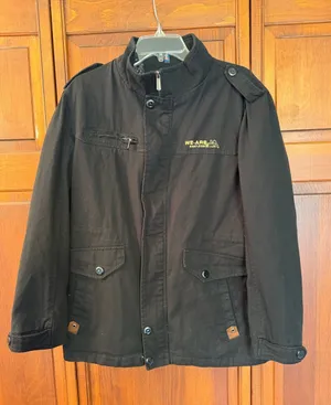 Black we.are denim utility/military Jacket Y2K 2008 thumbnail 1