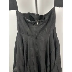 Selfie Leslie Black Jessa Hi-Low‎ Chiffon Flowy Summer Brunch Romper Size M thumbnail 7