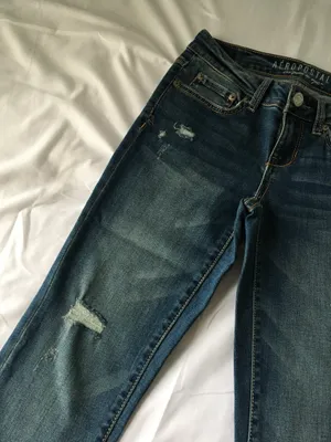 Medium Wash Low Rise Destroyed Jeggings thumbnail 3