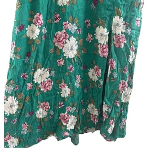✨blue blush floral green midi dress✨ thumbnail 8