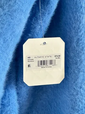 Altar'd State SOFTEST SWEATER Blue Sweater XL/XXL NWT thumbnail 6