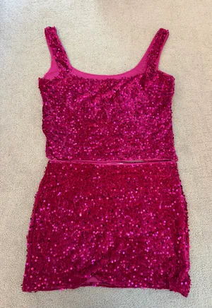 Beginning Boutique Set Two-Piece Pink thumbnail 1