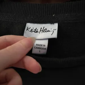 Keith Haring Black Graphic Long Sleeve Shirt thumbnail 4