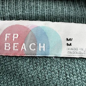 Free People Beach Around Town Sweater Trumpet Sleeve Mock Oversized Jaded M thumbnail 3