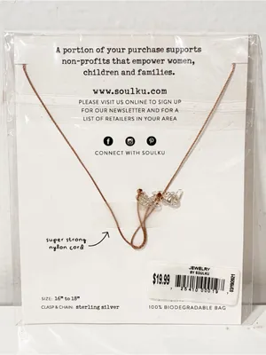 Soulku Soul‎ Shine Necklace Strength Crimson Red Necklace NEW thumbnail 2