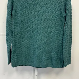 FatFace Teal Green Waffle Knit Raglan Sleeve Sweater US 4 EcoVero Viscose Blend thumbnail 4