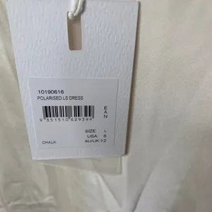 Anthropologie ivory long sleeves satin‎ party dress size 8 bridal bachelorette thumbnail 4