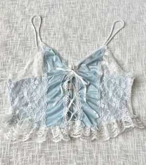 Vintage Frederick's Of Hollywood Coquette Lace Lingerie Tank 🐰 Size 1XL thumbnail 1