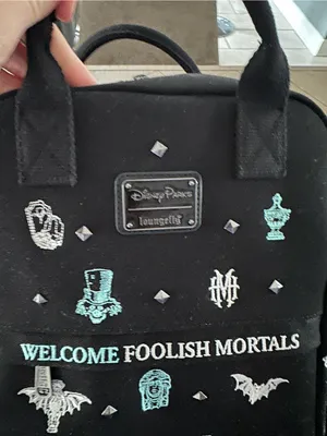 NWOT Disney Parks Exclusive Loungefly Haunted Mansion backpack thumbnail 3