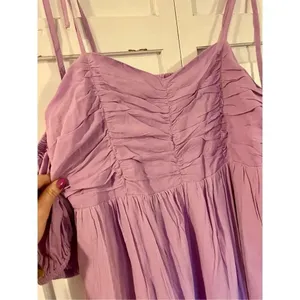 Universal Thread purple midi dress off shoulder size M thumbnail 4