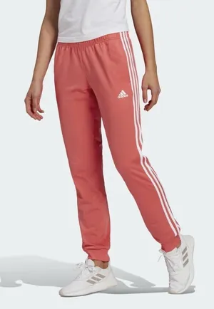 Adidas Women’s Primegreen Pink 3 Stripe Track Pants Joggers Small thumbnail 1