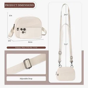 Everyday Black Crossbody Bag with Adjustable Strap thumbnail 3