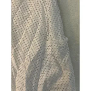 Banana‎ Republic White Eyelet Sleeveless V-Neck Midi Dress with Pockets Size 2 thumbnail 4