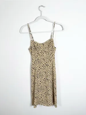 Aritzia Sunday Best Leopard Flirt Mini Dress Size 6 thumbnail 4