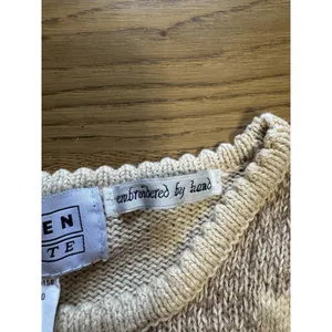 JANTZEN Petite Hand Embroidered Floral Sweater‎ Size Small Floral Grandmacore thumbnail 8