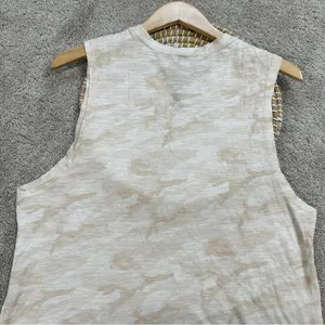 Vuori Women’s Sunset Tank Top Sleeveless Pima Cotton Slub in Bisque Camo XL thumbnail 7