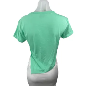 Gymshark Green Short Sleeve Yoga Gym Workout Athletic Activewear T-Shirt Top XS thumbnail 4