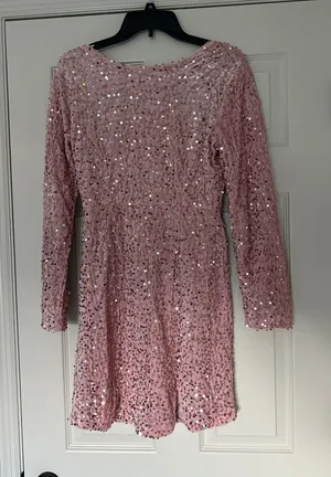 Sequin Dress Pink Size M thumbnail 1