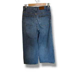 Madewell Wide Leg Crop Jeans Womens 26 Blue High Rise Patch Pocket Denim thumbnail 3
