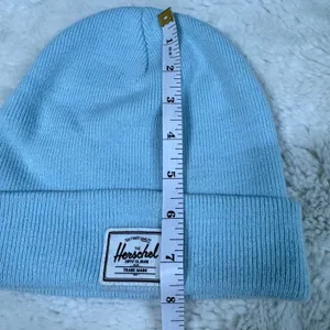 Herschel Light Blue Knit Beanie Y2K Minimalist thumbnail 7