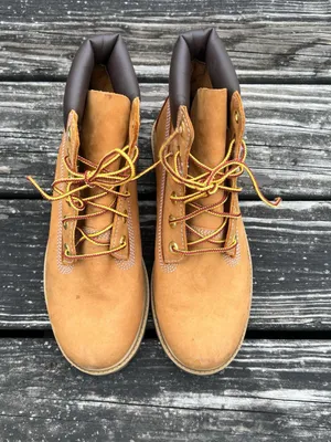Timberland 6 Inch Premium Waterproof Boot 'Wheat' Nubuck Size 6.5 Women’s Size 8 thumbnail 4