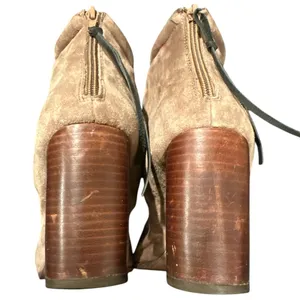 Jeffrey Campbell HAVANA LAST RUMBLES TAN SUEDE CHUNKY HEEL ANKLE BOOTIE SHOES 9 thumbnail 6