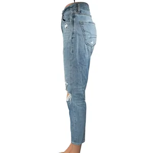 American Eagle Outfitters Blue Distressed Skinny High Waist Denim Jeans Pants 0 thumbnail 2