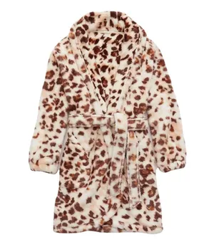 Aerie Animal Print Cozy Plush Robe, Medium thumbnail 4