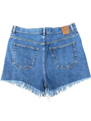 EUC Anthropologie & Other Stories Frayed Denim Shorts Size 29 thumbnail 6