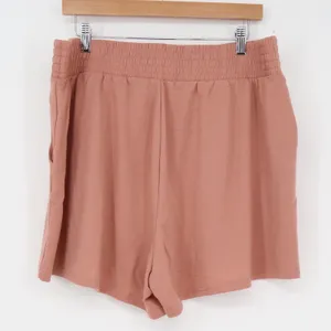 Old Navy Active Womens XL Mauve Pink Jersey Lounge Shorts High Rise Pockets thumbnail 4