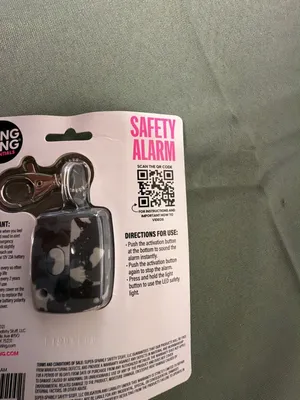 Blingsting Essentials 125 Decibel Safety Alarm with LED Light - Black Grey Camo thumbnail 5