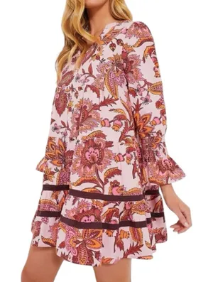 NWT Tuckernuck Beach Sunset Chintz Kenzo Coverup Mini Dress Size XL thumbnail 1
