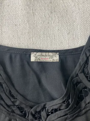 Free People Black Satin Top thumbnail 2