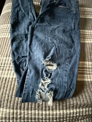Levi’s Skinny High-Rise 721 Jeans Distressed Blue thumbnail 1