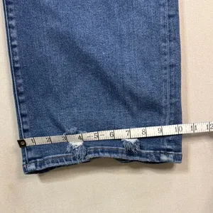 RISEN jEANS Stylish Distressed Blue Flare Jeans thumbnail 8