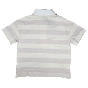 Everlane The Retro Organic Cotton Oversized Rugby Polo Shirt Purple‎ Stripe XS thumbnail 2