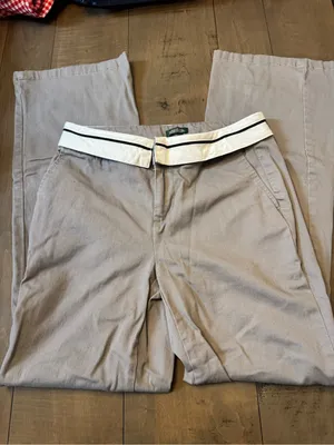 Wild Fable Size 2 Gray Pants with White Stripe Waistband thumbnail 1