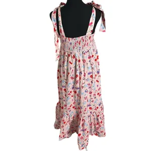 Sofie the Label Hughes Floral Tiered Midi Dress Large Women’s Pink thumbnail 2