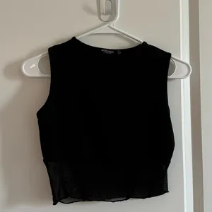 Nasty Gal Mesh Corset Top in Black thumbnail 1