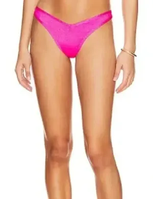 Revolve VDM Kate Reversible Bikini Bottom‎ In Milano Pink Sz S thumbnail 1