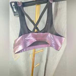Old Navy Active Go Dry Girls Sports Bra XL Purple Sparkle NWT thumbnail 3