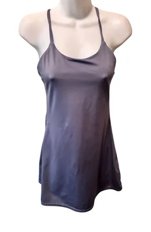 Boutique Tennis Pickle Ball Dress Attached Shorts Pockets S Periwinkle Racerback thumbnail 1
