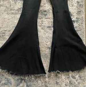 Black Denim Bell Bottoms thumbnail 3