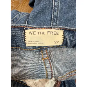 Free People We The Free Stride Straight n Wide Jeans Blue Walk Away Size 27 thumbnail 6