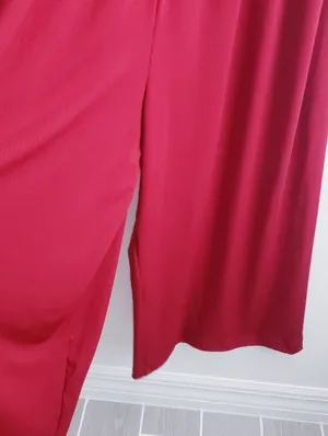 Cider V-Neckline Ribbed Flowy Jumpsuit thumbnail 6