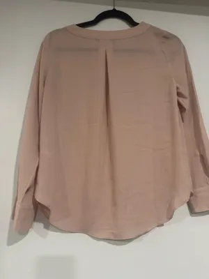 Banana Republic. Blush Pink Long Sleeve Petite Blouse XSP thumbnail 4